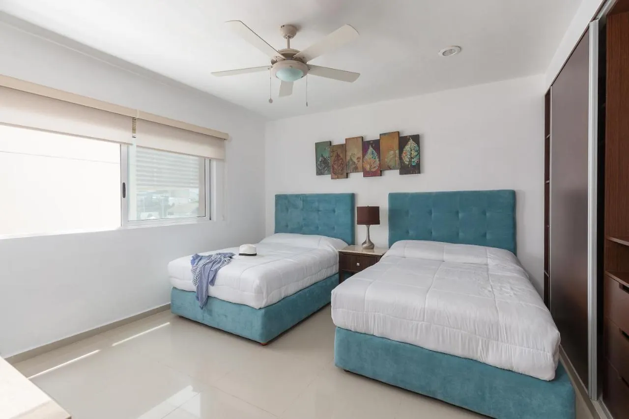 Apartment Phenomenal Combo Of 2 Separate Ph 1 In Playa Del Carmen With Private Jacuzzi, Chic Amenities, Gym And 2 Rooftops