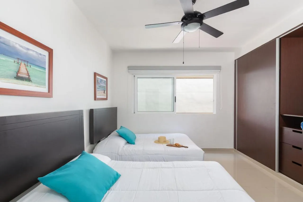 Phenomenal Combo Of 2 Separate Ph 1 In Playa Del Carmen With Private Jacuzzi, Chic Amenities, Gym And 2 Rooftops Apartment